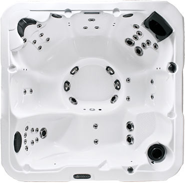 Einbau-Whirlpool - WAYFARER - DIMENSION ONE SPAS - quadratisch / Sechssitzer / für den Innenraum