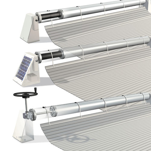 Latten-Poolabdeckung - AQUADECK - PROCOPI - automatisch / Sicherheit / Sonnenkollektoren