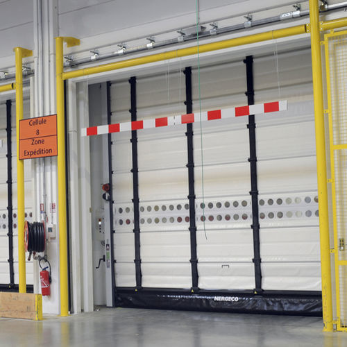 Industrie-Falttor - NERGECO - Metall / isolierend / hoch