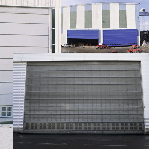 Sektionales Industrietor - NERGECO - Metall / automatisch / für Hangar