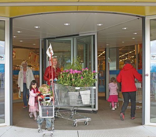 Drehtür - RD3L  - ASSA ABLOY - Eingang / Metall / Glas