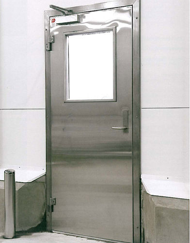 Einflügeliges Industrietor - MH0501I - DAN-doors - Edelstahl / isolierend / für die Lebensmittelindustrie
