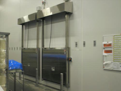 Fall-Industrietor - MV0601K - DAN-doors - Metall / automatisch / Glas