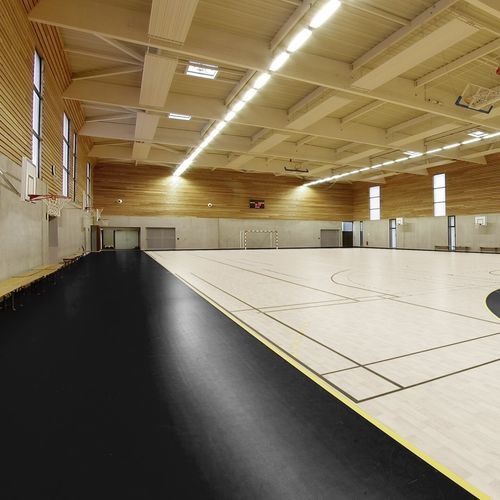 Sportboden für den Innenraum - LUMAFLEX EVOLUTION E REFERENCE MULTI-USE - Tarkett Sports Indoor - Birke / Polyethylen / Polyurethan