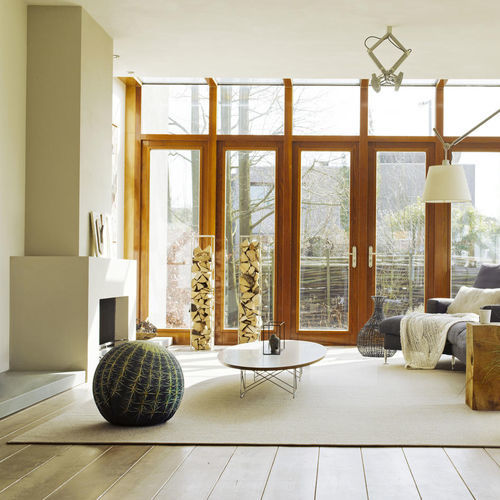 Gewebter Teppichboden - RODIN  - Tarkett RESIDENTIAL - Wolle / einfarbig / grau