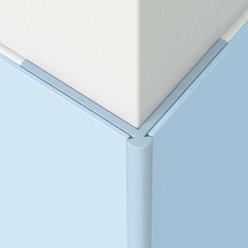 PVC-Abschlussprofil - 26623005 - Tarkett RESIDENTIAL - für Bodenbeschichtung / Eck / silberfarben