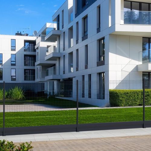 Lamellenzaun - ModulaiRe - LIPPI - für Wohnhaus / zur beruflichen Nutzung / thermolackierter Stahl