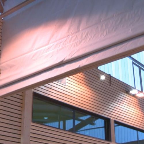 Trennvorhang für Gymnasien - GYMNAFLEX - ALGAFLEX