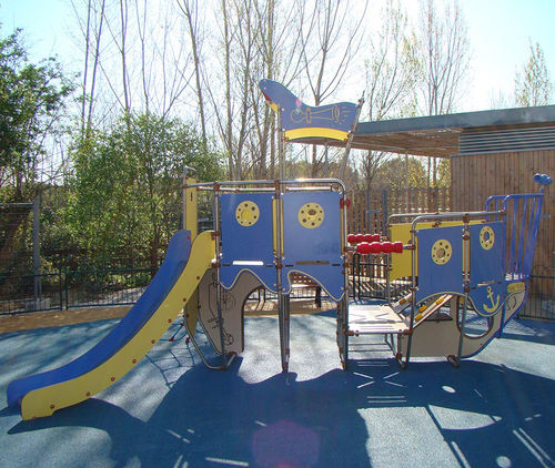 Kunststoff-Spielplatzgerät - MAGIC’COLOR® : BOAT / JMA-0500 - HUSSON INTERNATIONAL - Edelstahl / HPL