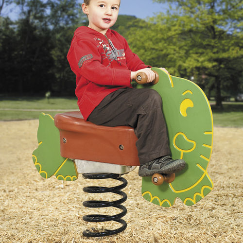 Kunststoff-Federwippe - SOLO+ : ELEPHANT / JIN-0529 - HUSSON INTERNATIONAL - HDPE / Tier / 1 Person