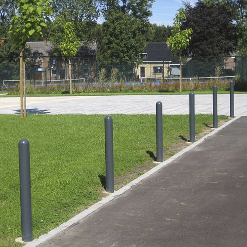 Sicherheits-Sperrpfosten - F - HUSSON INTERNATIONAL - stationär / Stahl / Aluminiumguss