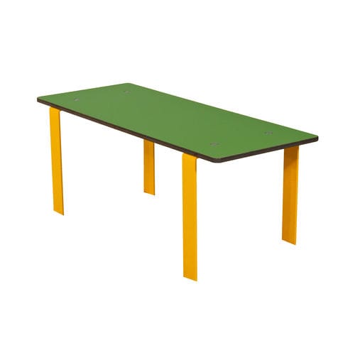 Moderner Tisch - SOLO+ : TOM THUMB / JJM-1652  - HUSSON INTERNATIONAL - Stahl / Gestell aus Stahl / rechteckig