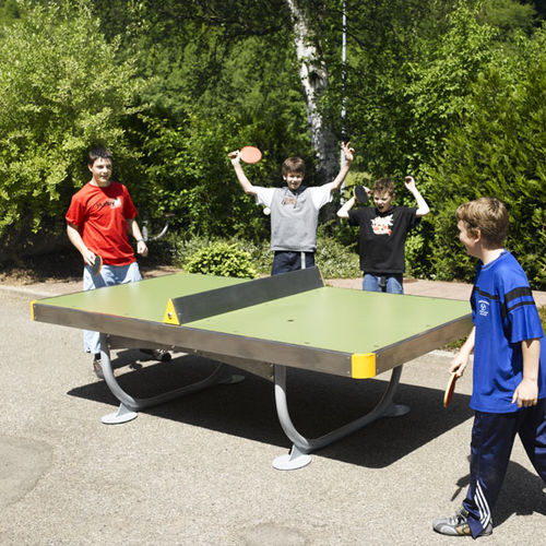 Tischtennisplatte für den Innenraum - SOLO+ : JIN-0366  - HUSSON INTERNATIONAL - für Spielplätze / für öffentliche Bereiche