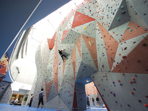 Festinstallierte Kletterwand - MOZAIK - ENTRE-PRISES