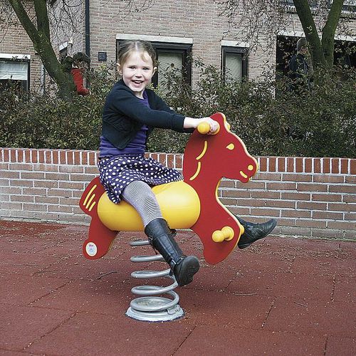 Stahl-Federwippe - HORSE  - eibe Produktion + Vertrieb GmbH & Co KG - Polyethylen / Tier / 1 Person