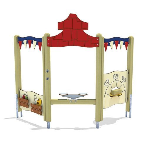 Spielhaus für Spielplätze - MARKET STALL - eibe Produktion + Vertrieb GmbH & Co KG - bodenstehend