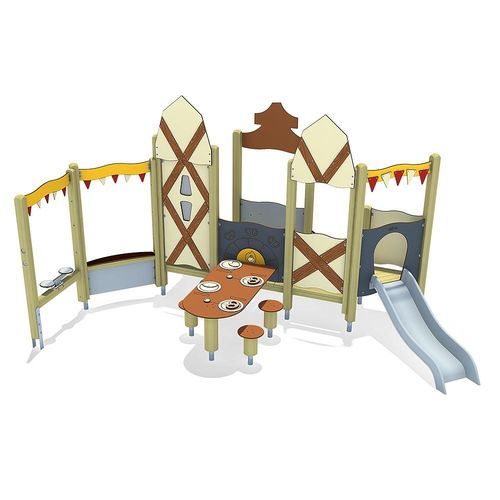Interaktives Spielplatzgerät - JAMES TOWN  - eibe Produktion + Vertrieb GmbH & Co KG - Edelstahl / Aluminium / Kunststoff
