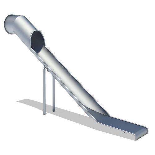 Gerade Rutsche - 54035612300 - eibe Produktion + Vertrieb GmbH & Co KG - für Spielplätze / Edelstahl / rohrförmig