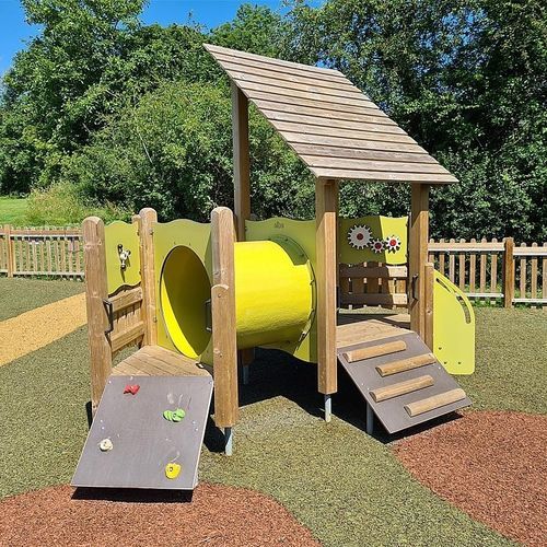 Stahl-Spielplatzgert - KAMET - eibe Produktion + Vertrieb GmbH & Co KG -  glasfaserverstrkter Kunststoff / HPL / mit berdachung