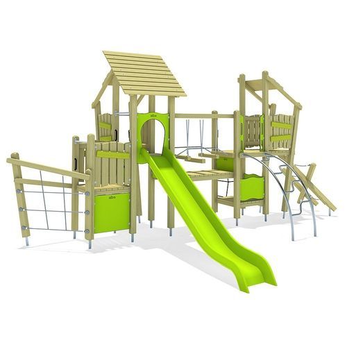 Stahl-Spielplatzgerät - PIZOL    - eibe Produktion + Vertrieb GmbH & Co KG - Holz / glasfaserverstärkter Kunststoff / HPL