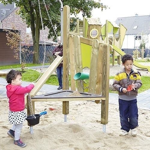 Wasserspielgerät für Spielplätze - 51003801110  - eibe Produktion + Vertrieb GmbH & Co KG - Holz