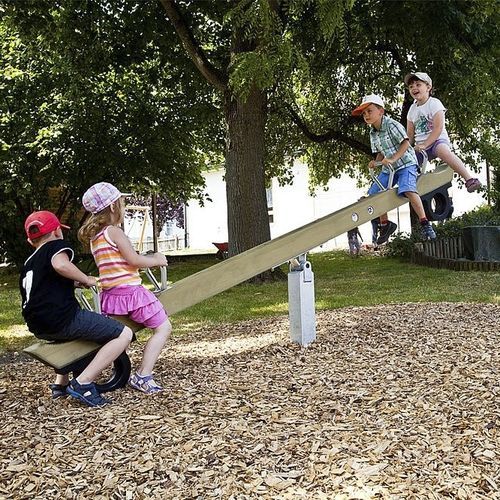 Stahlwippe - 51502201300   - eibe Produktion + Vertrieb GmbH & Co KG - Holz / Spielplatz / 4 Plätze