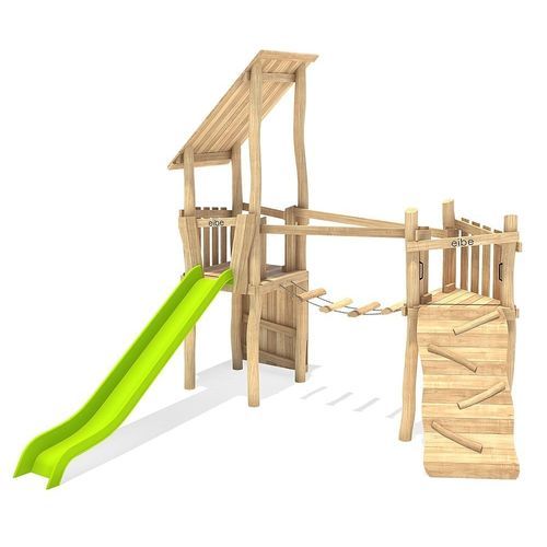 Holz-Spielplatzgerät - GINA   - eibe Produktion + Vertrieb GmbH & Co KG - modular / zum Klettern / mit Überdachung