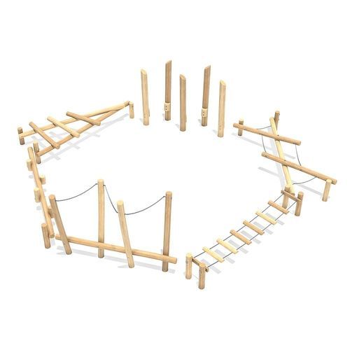 Trimm-Dich-Pfad / für Spielplätze - EMIL  - eibe Produktion + Vertrieb GmbH & Co KG - Slalom / zickzackförmig / für Außenbereich