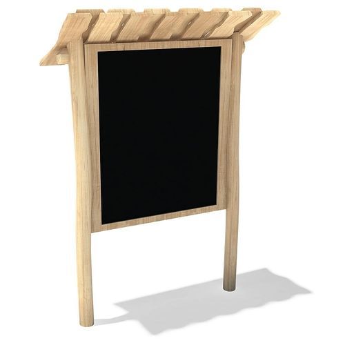 Schwarze Tafel - 54535306300 - eibe Produktion + Vertrieb GmbH & Co KG - bodenstehend / Holz / mit Überdachung