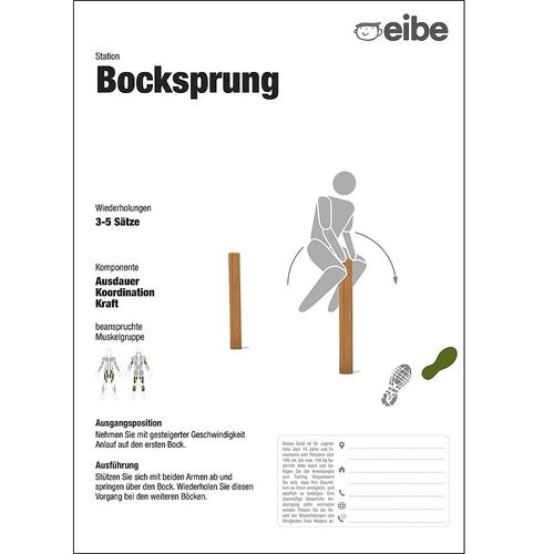 Bodenstehende Informationstafel - 55209406300  - eibe Produktion + Vertrieb GmbH & Co KG - für Außenbereich / für Spielplätze / Holz
