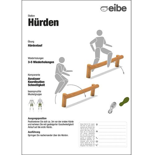 Bodenstehende Informationstafel - 55210306300  - eibe Produktion + Vertrieb GmbH & Co KG - für Außenbereich / für Spielplätze / Holz
