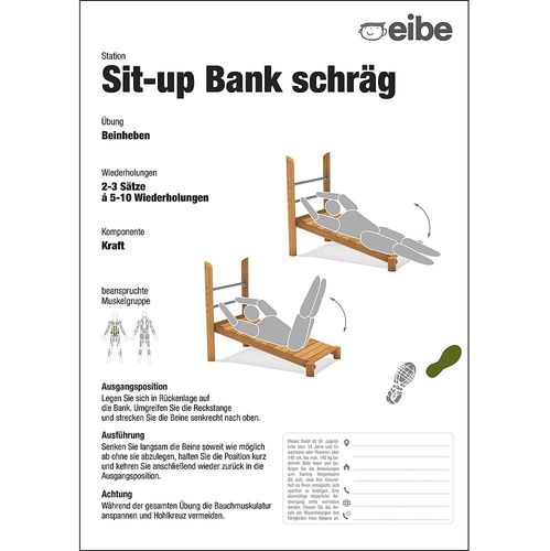 Bodenstehende Informationstafel - 55210406300  - eibe Produktion + Vertrieb GmbH & Co KG - für Außenbereich / für Spielplätze / Holz