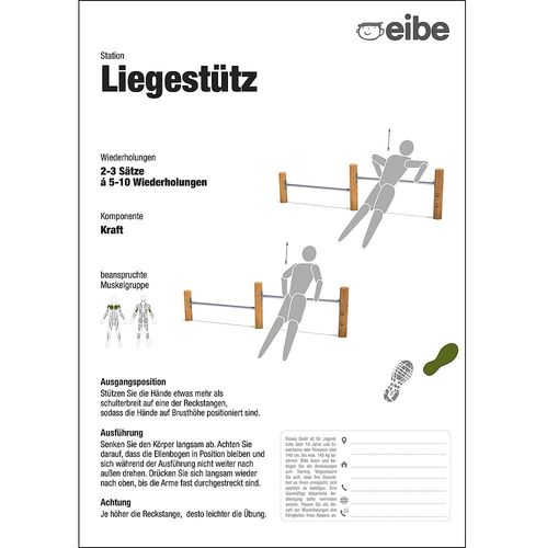 Bodenstehende Informationstafel - 55210906300  - eibe Produktion + Vertrieb GmbH & Co KG - für Außenbereich / für Spielplätze / Holz