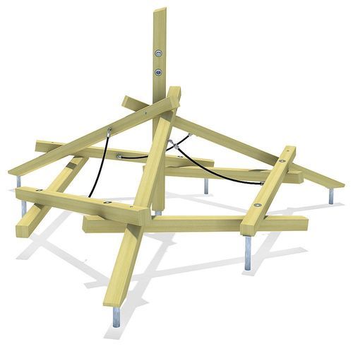 Trimm-Dich-Pfad / für Spielplätze - MIKENO - eibe Produktion + Vertrieb GmbH & Co KG - für Hochsprung / Plattform / Klettergerüst