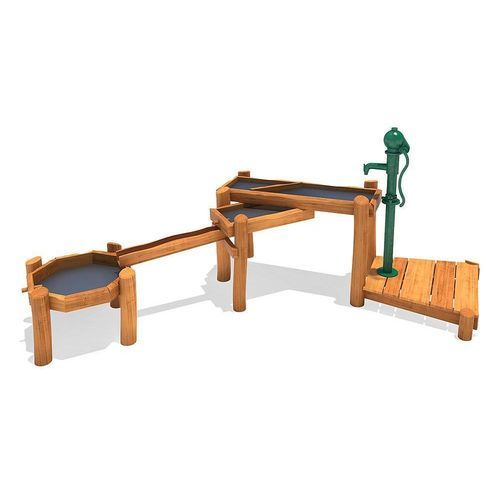 Wasserspielgerät für Spielplätze - THEDA - eibe Produktion + Vertrieb GmbH & Co KG - Edelstahl / Holz