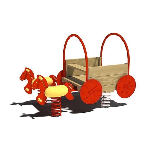 HPL-Federwippe - COVERED WAGON  - eibe Produktion + Vertrieb GmbH & Co KG - Tier / Transport / Zweisitzer