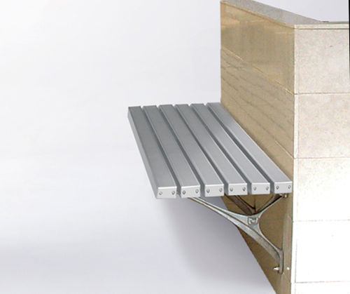 Moderne Bank für den öffentlichen Raum - BS15 CANTILEVERED - botton & gardiner urban furniture - Aluminiumguss / wandmontiert