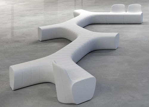 Bank für den öffentlichen Raum / originelles Design - TRACKS - botton & gardiner urban furniture - Polyethylen / modular