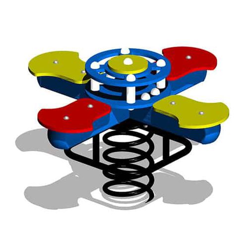 Kunststoff-Federwippe - K-06 – UFO - GO ELAN - Viersitzer