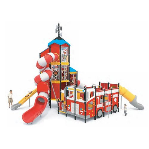 Modulares Spielplatzgerät - CTW-01-1402  - DYNAMO INDUSTRIES - interaktiv / mit Rutschbahn