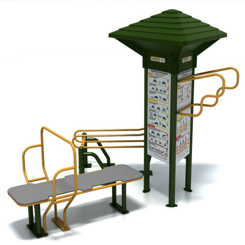 Fitnessgerät für Senioren - LIFETRAIL® : STATION 4 - PLAYWORLD
