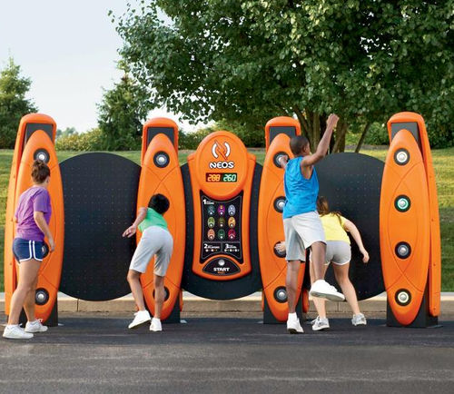 Spielplatzgerät für öffentliche Anlagen - NEOS® : WALL - PLAYWORLD - Kunststoff / musikalisch