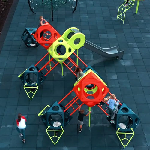 Klettergerüst für Spielplätze - PLAYCUBES® : FRACTAL NET - PLAYWORLD