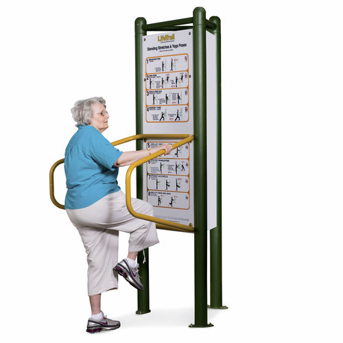 Fitnessgerät für Senioren - LIFETRAIL® : STANDING STRETCHES & YOGA POSES - PLAYWORLD