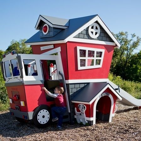 Spielhaus für den Außenbereich - Fire Station EN - Design 6118 - LANDSCAPE STRUCTURES - für Spielplätze