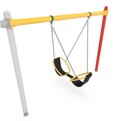 Stahlschaukel - Friendship&reg; - Design 6121 - LANDSCAPE STRUCTURES - Aluminium / Spielplatz / doppelt