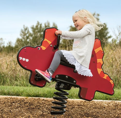 Kunststoff-Federwippe - DIGIRIDER® DINOSAUR - LANDSCAPE STRUCTURES - Tier / 1 Person
