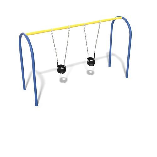 Aluminiumschaukel - Arch - Design 3402 - LANDSCAPE STRUCTURES - Polyethylen / Spielplatz / doppelt