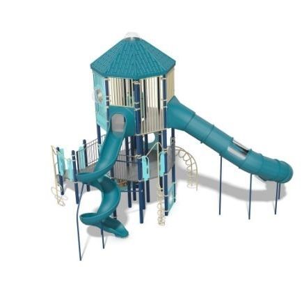 Aluminium-Spielplatzgerät - PlayOdyssey Tower - Design 5116 - LANDSCAPE STRUCTURES - galvanisiertem Stahl / Recyclingkunststoff / modular