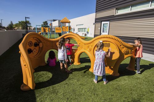 Polyethylen-Spielplatzgerät - Sensory Play Center® - Design 6864 - LANDSCAPE STRUCTURES - modular / behindertenfreundlich